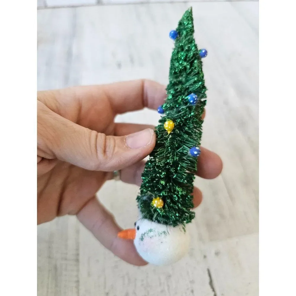 Snowman tree unique shabby‎ chic decor ornament Xmas tree